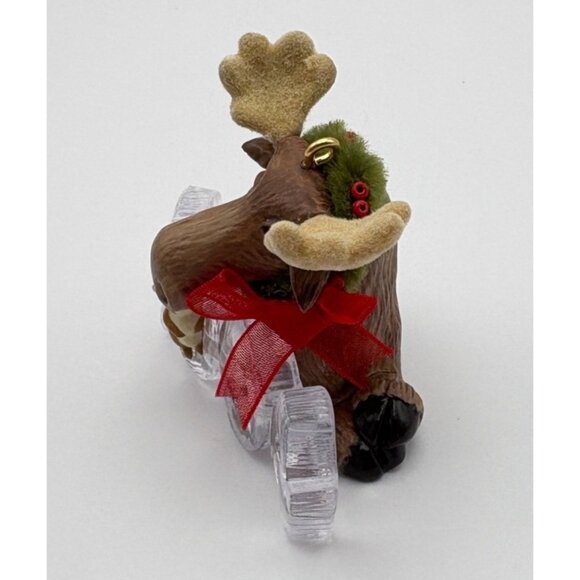 Hallmark Keepsake Cool Decade Christmas Tree Ornament Moose 2004 Bunny Wreath - Picture 5 of 7